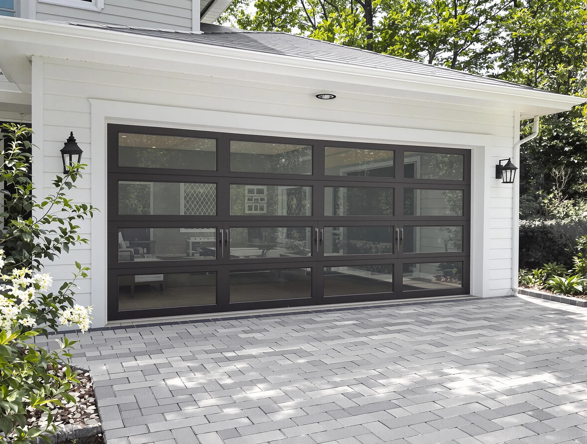 Springfield Garage Door Repair design specialist presenting custom garage door options to Springfield homeowner
