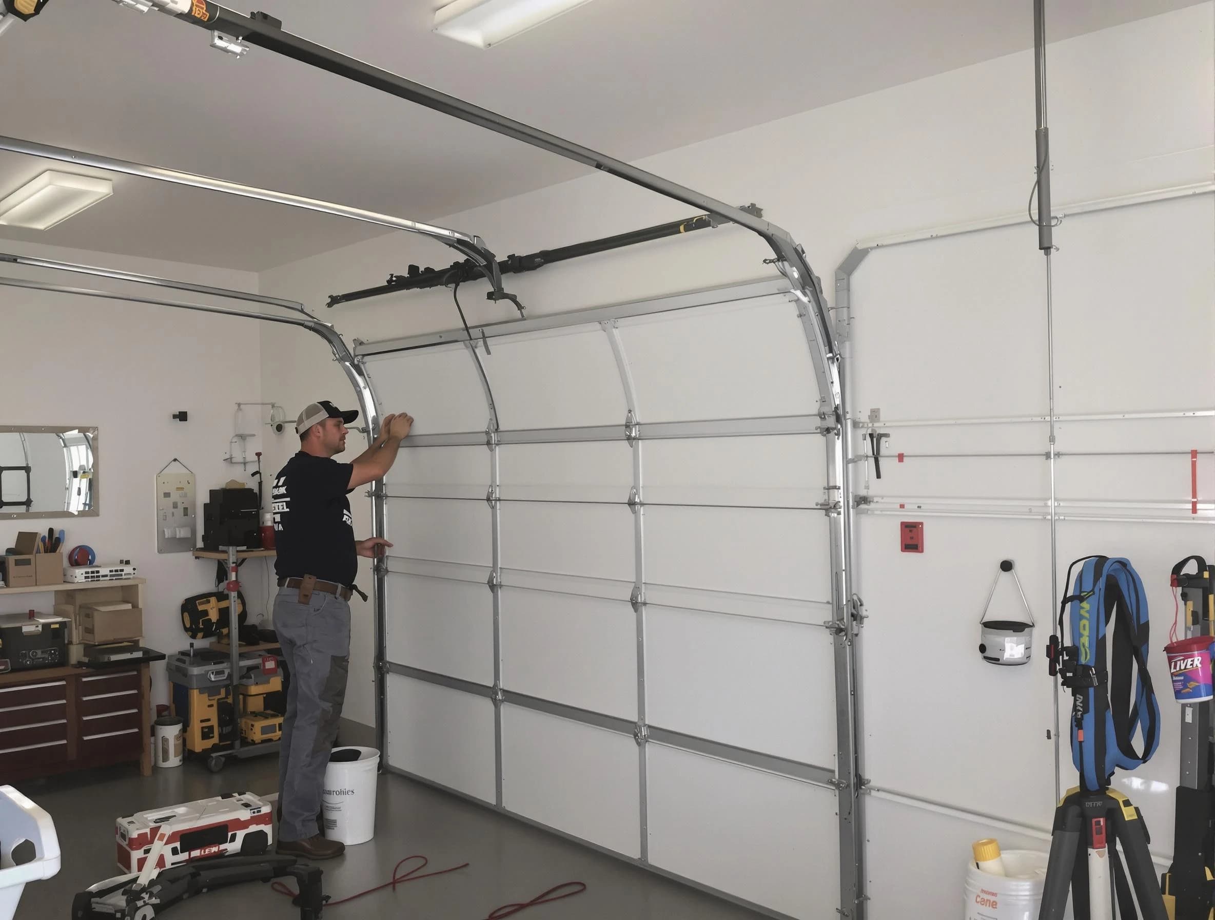 Springfield Garage Door Repair team installing new garage door in Springfield