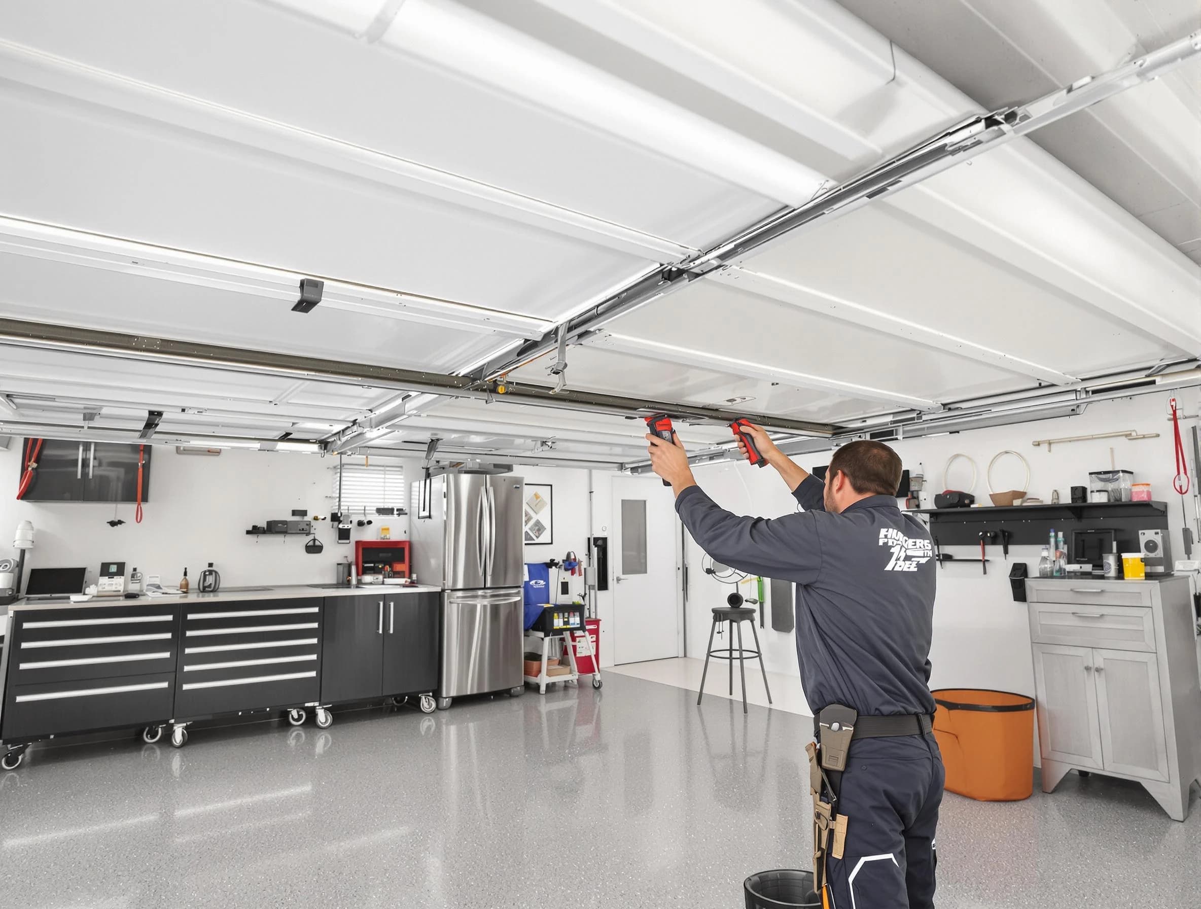 Overhead garage door repair service by Springfield Garage Door Repair in Springfield