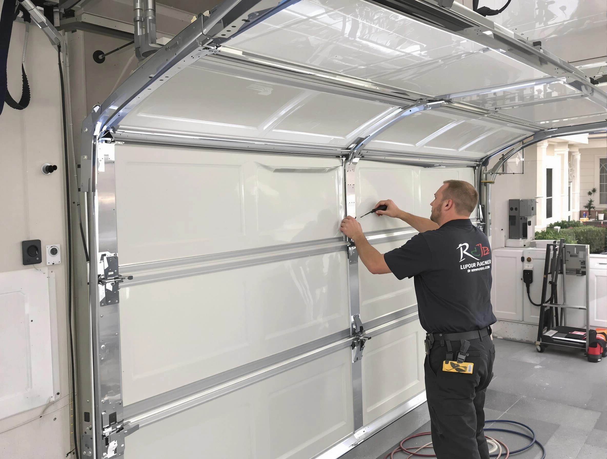 Springfield Garage Door Repair professional performing panel repair in Springfield