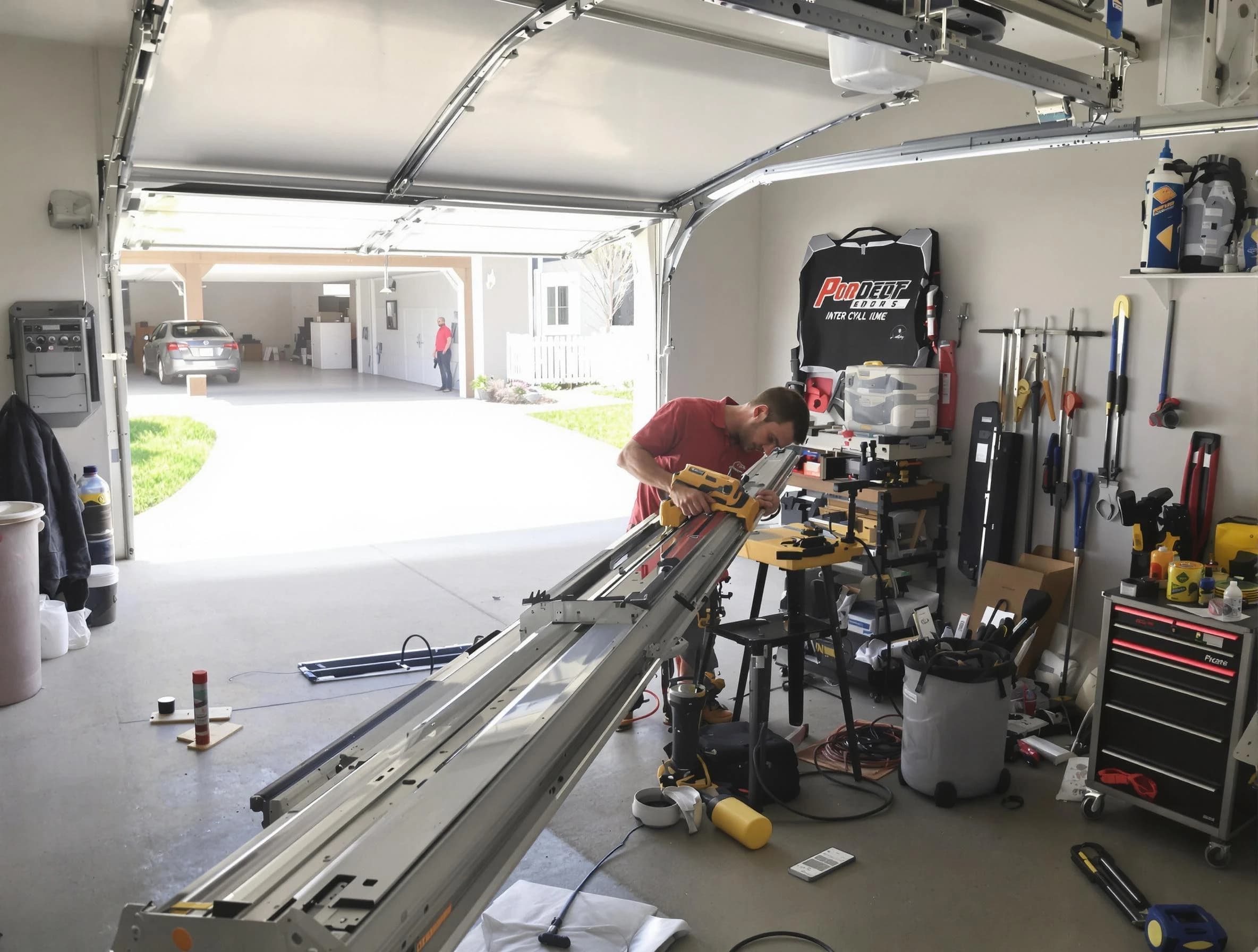 Springfield Garage Door Repair expert performing track repair in Springfield