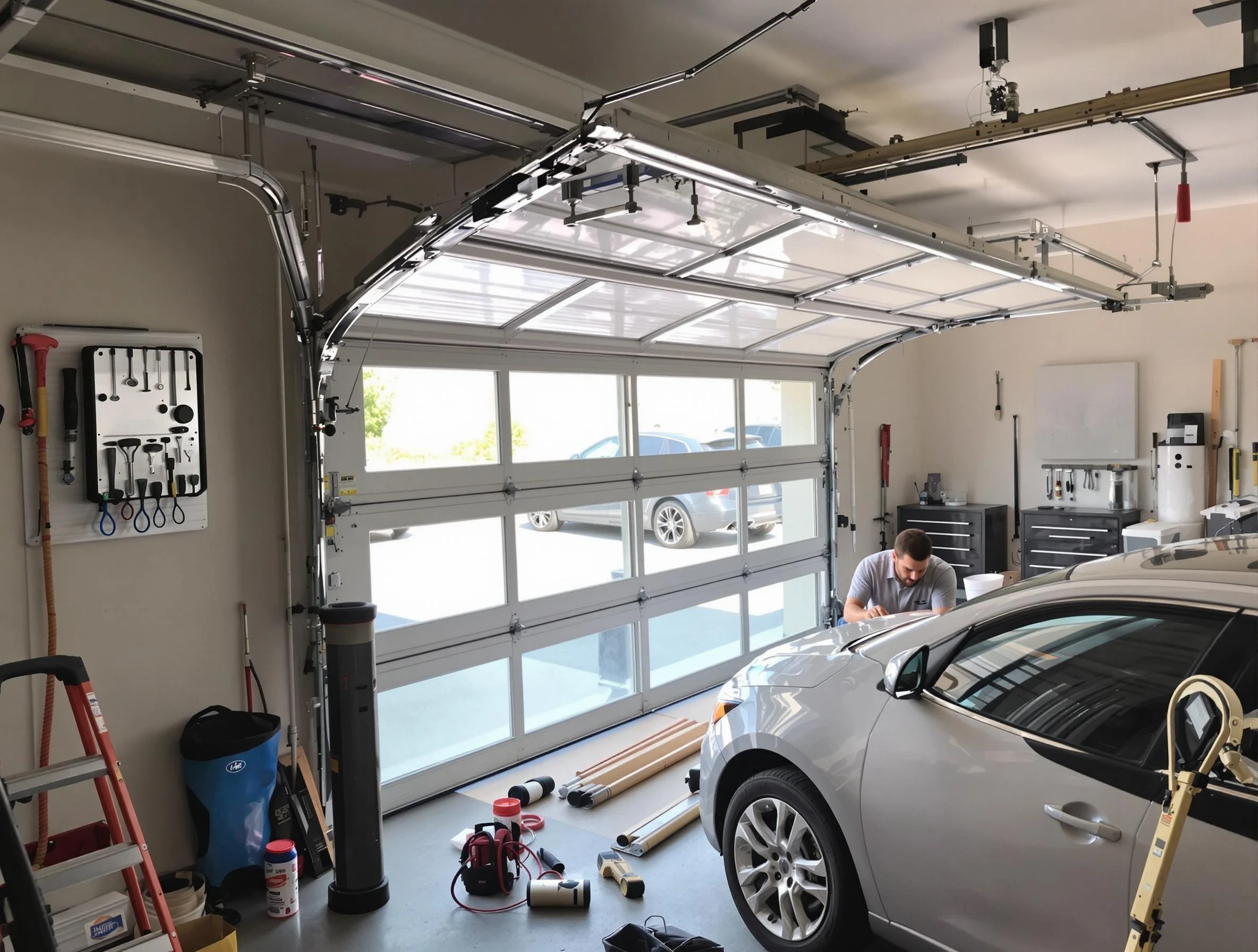 Garage door noise reduction service by Springfield Garage Door Repair in Springfield