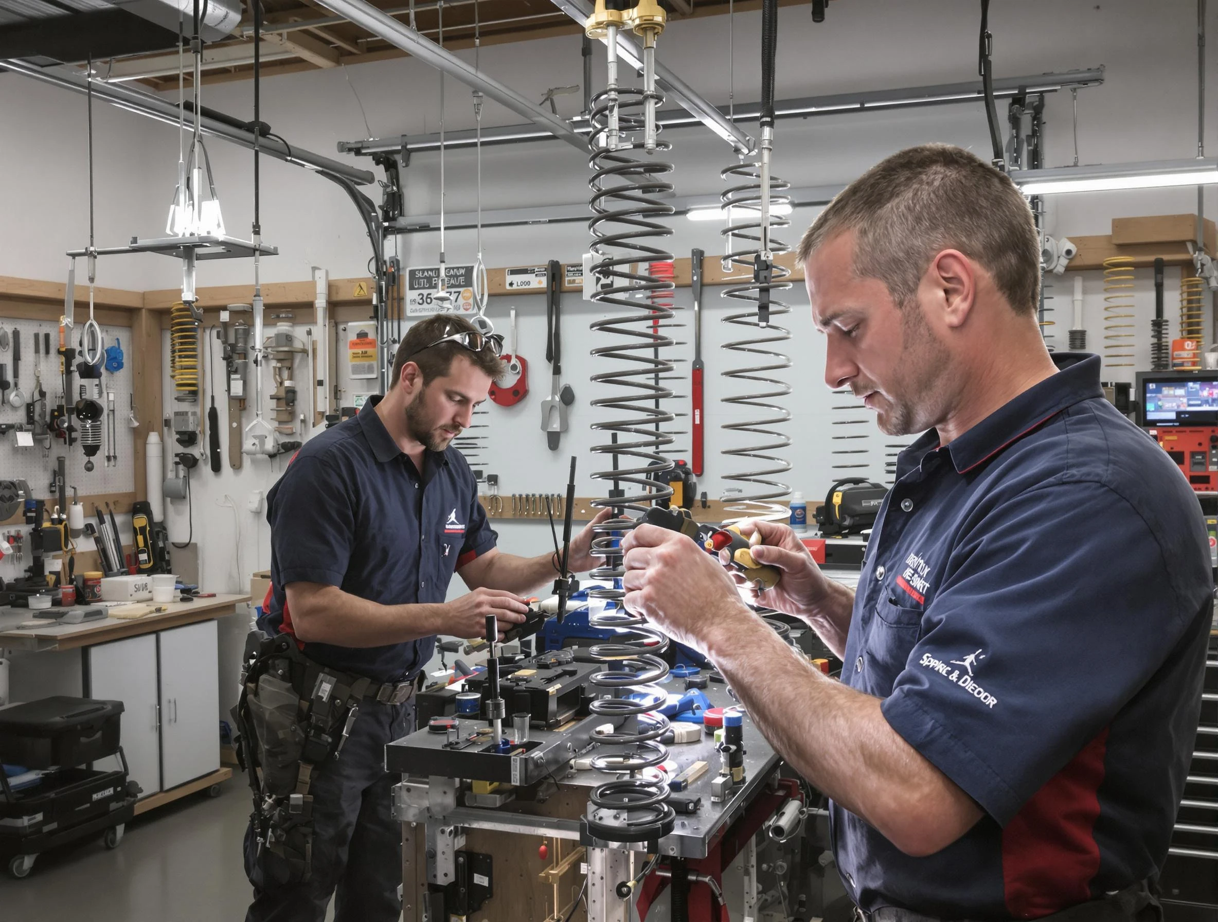 Garage door spring repair service by Springfield Garage Door Repair in Springfield